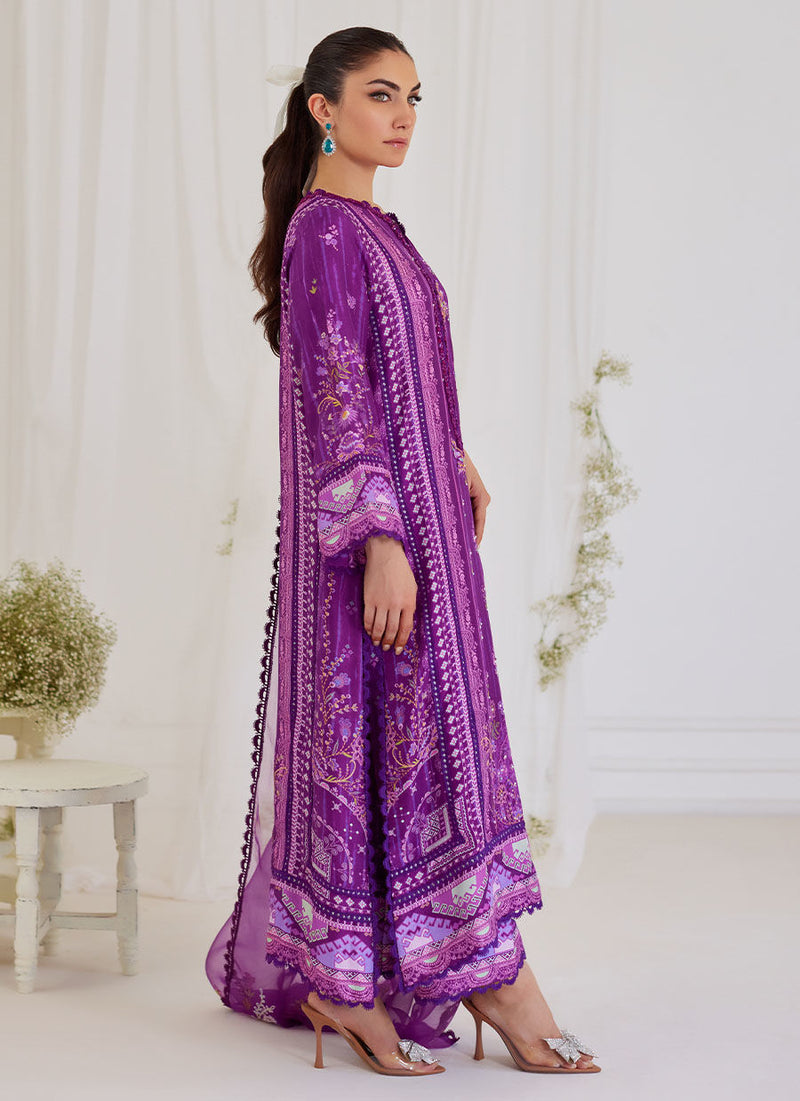 Ligia Plum Shirt and Dupatta