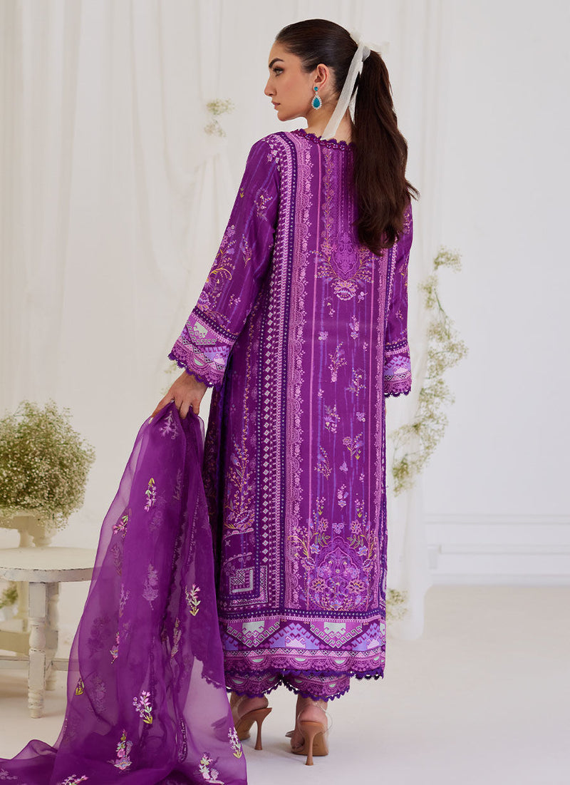 Ligia Plum Shirt and Dupatta