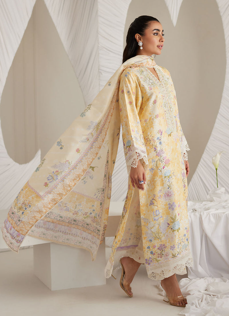 Gemma Lemon Shirt And Dupatta