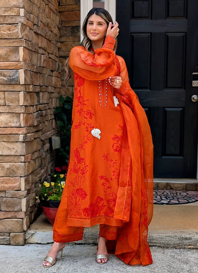 Reina Ebony Shirt and Dupatta