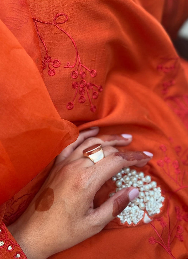 Reina Ebony Shirt and Dupatta