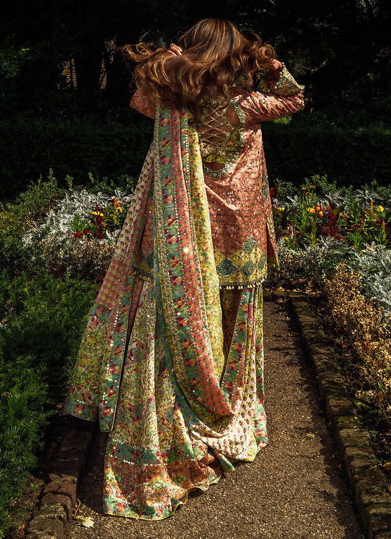 Shae Blockprinted Dhaka And Short Jacket