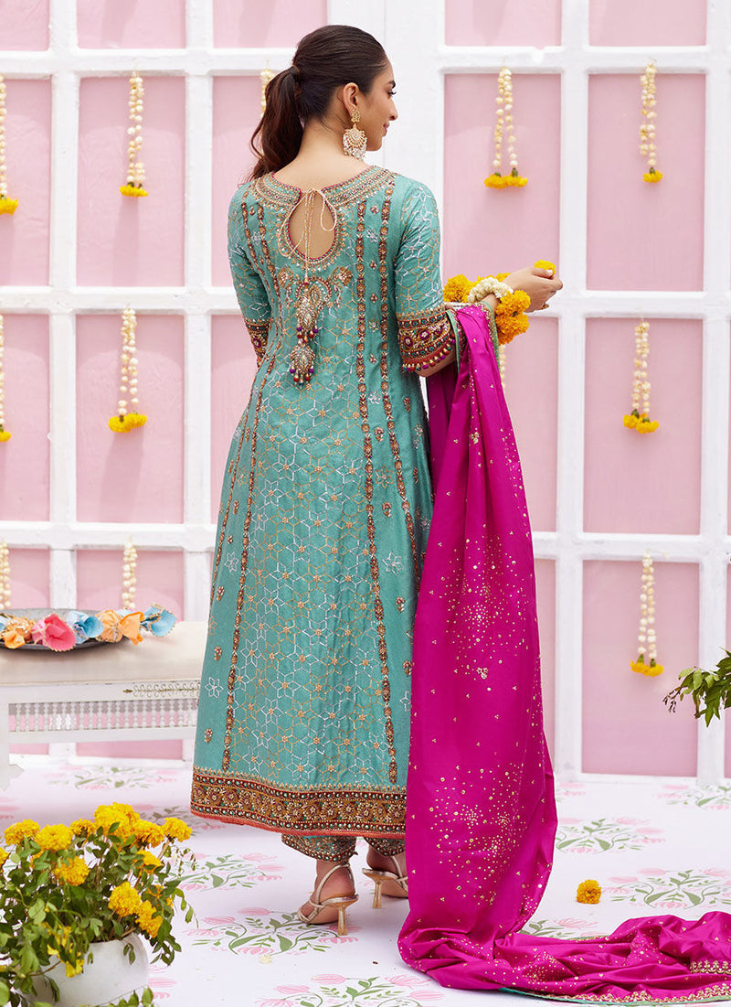 Malina Sage Shirt And Dupatta