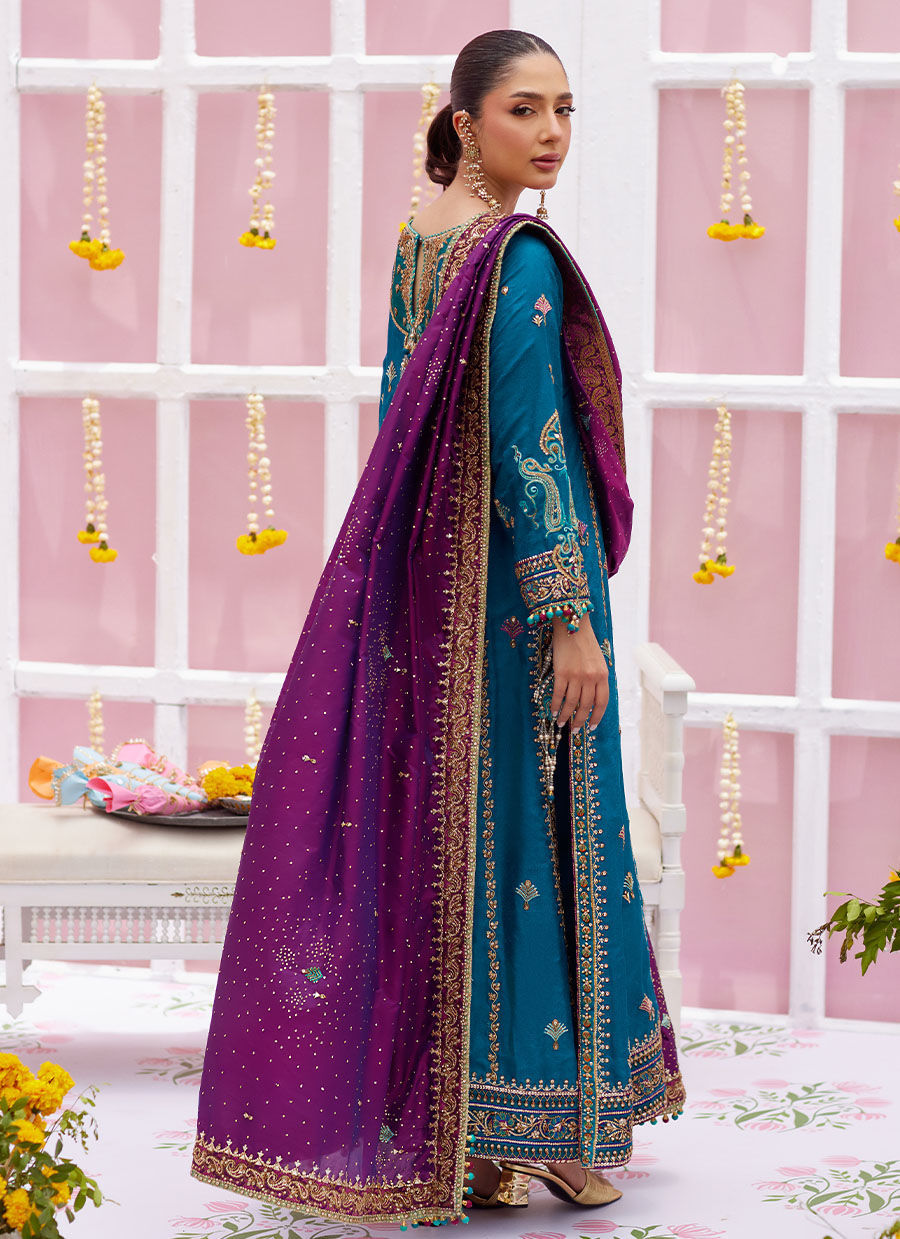 Alaya Teal Kurta And Dupatta