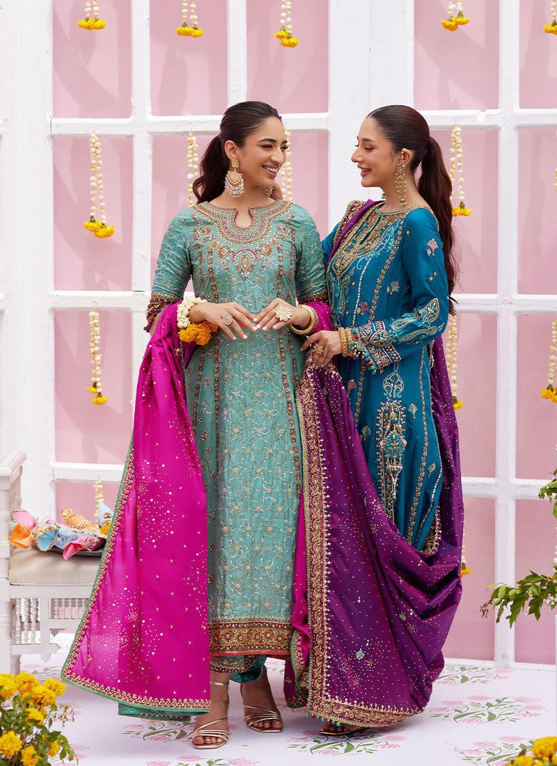 Alaya Teal Kurta And Dupatta