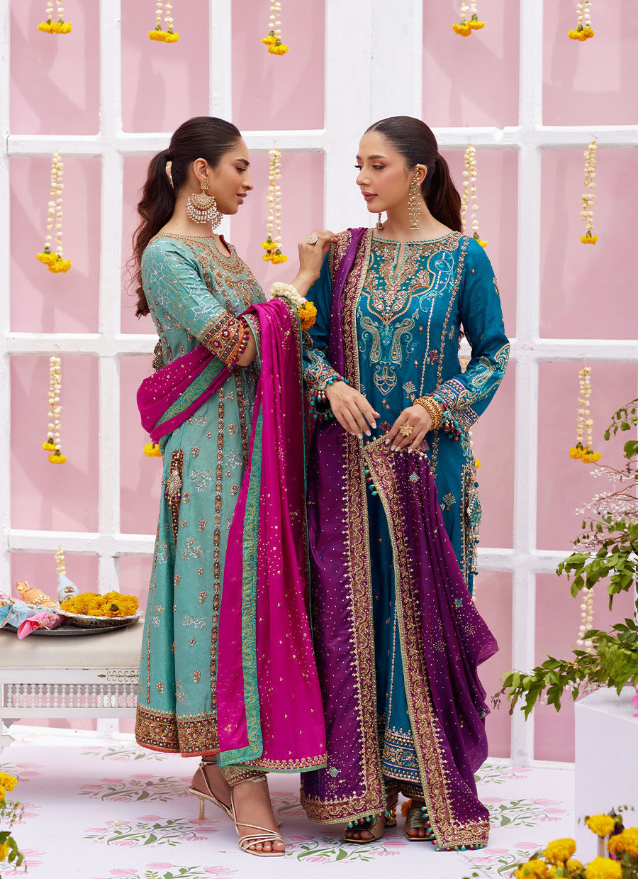 Alaya Teal Kurta And Dupatta