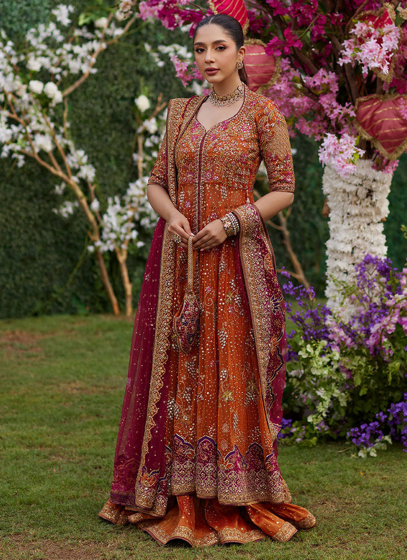 Mireya Burnt Orange Kalidaar