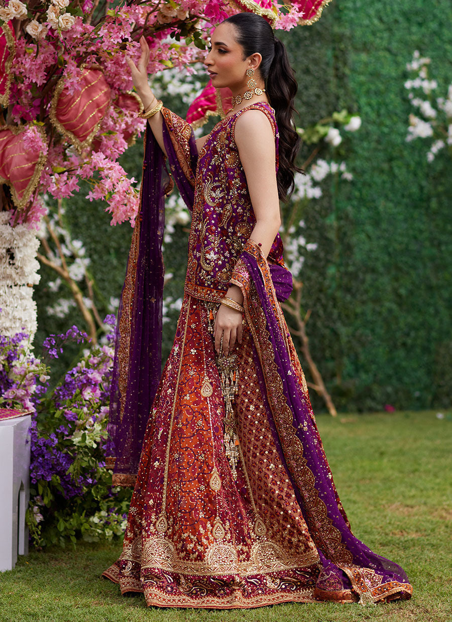 Leena Block Printed Lehnga And Jacket