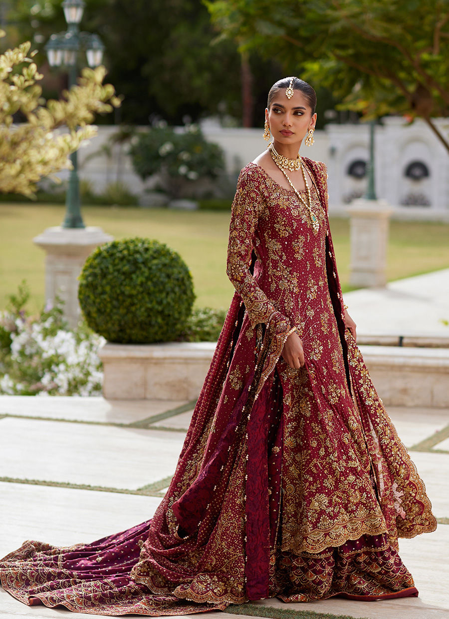 Shahbanu Crimson Bridal