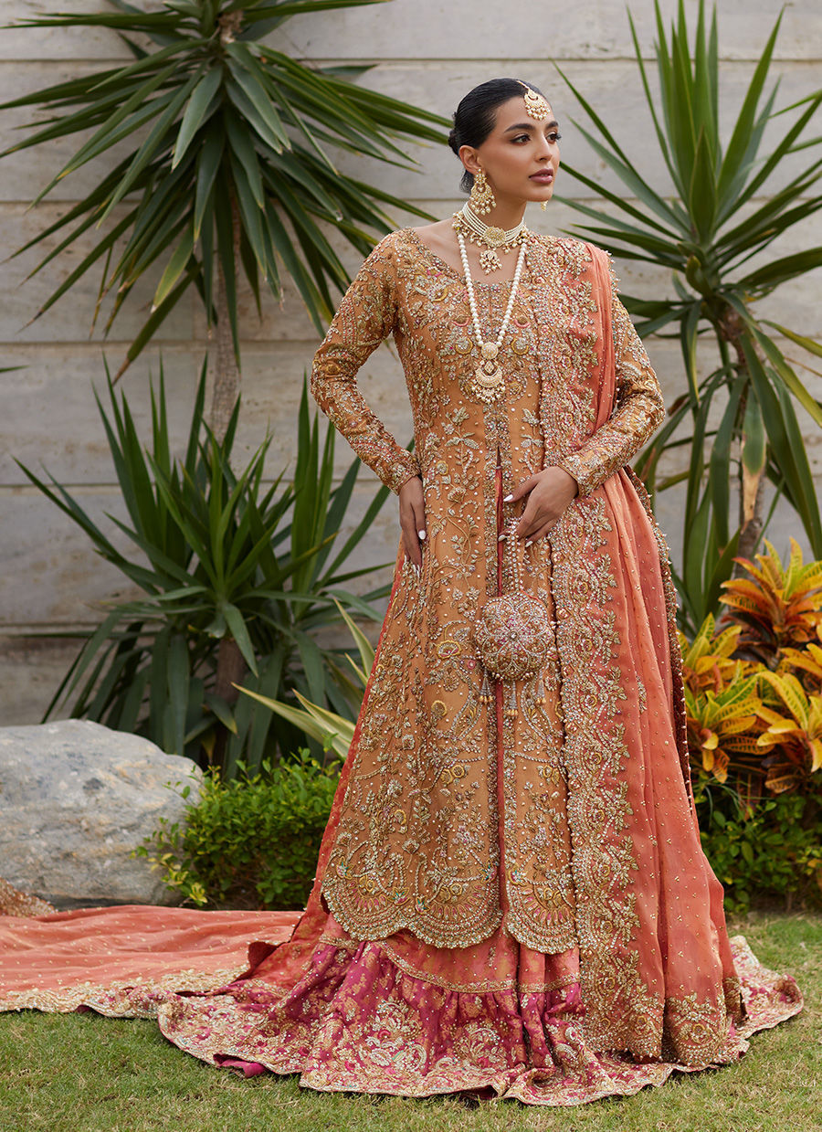 Gulbahar Peach Bridal