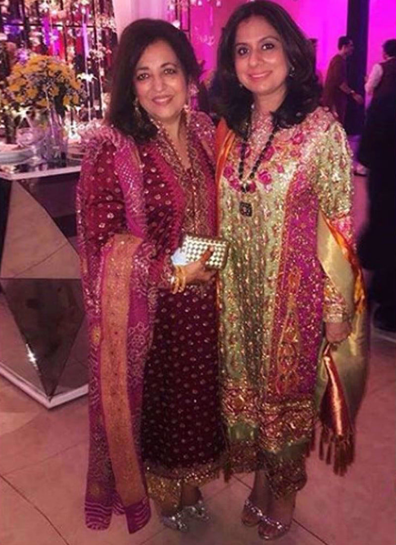 Farah Talib Aziz and Naureen Hasan, gorgeous in beautifully festive Farah Talib Aziz wedding wear