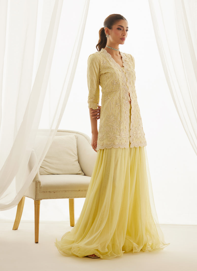 Lavin Lemon Shirt And Lehnga