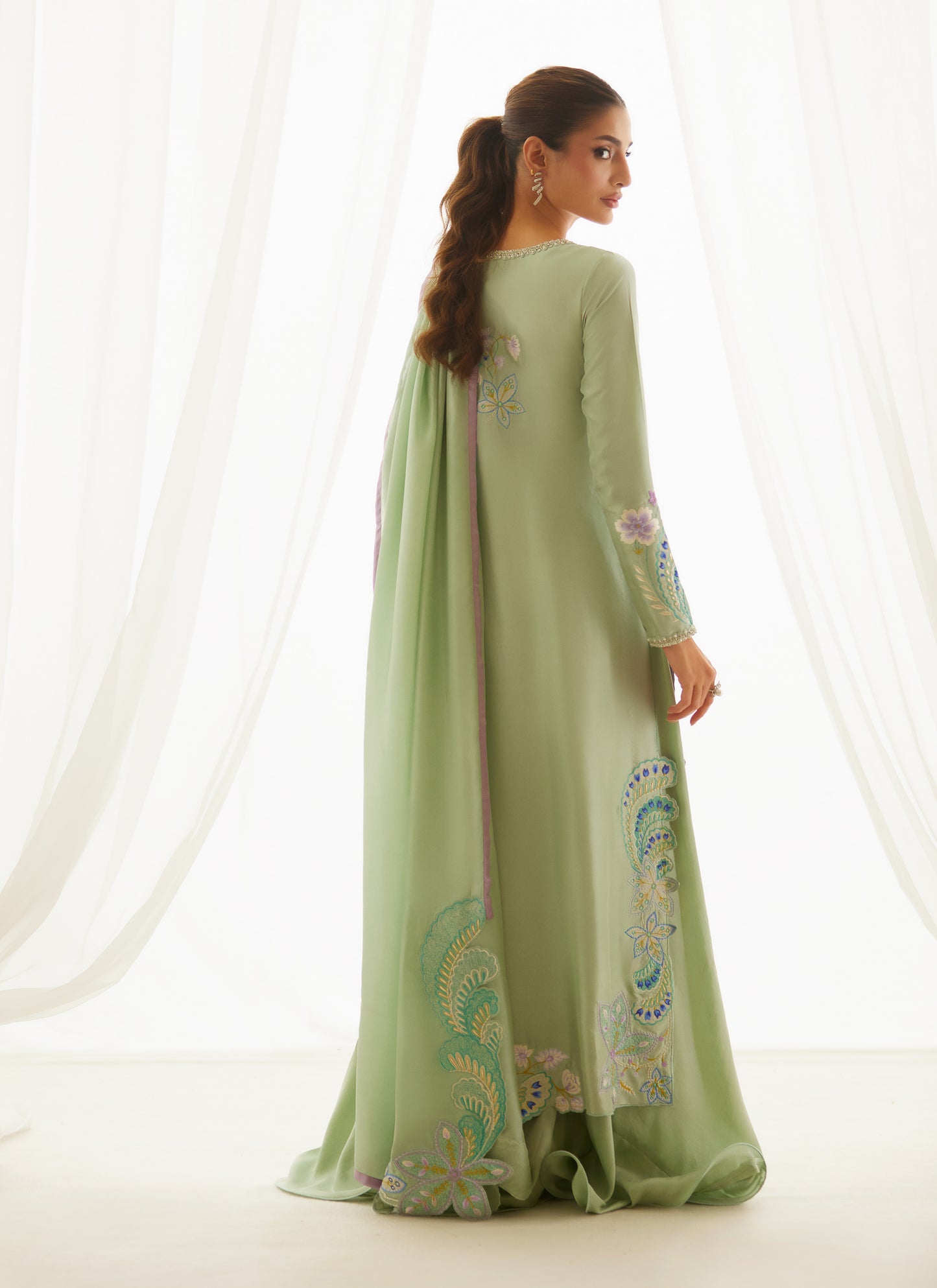 Jovie Blue Shirt And Dupatta