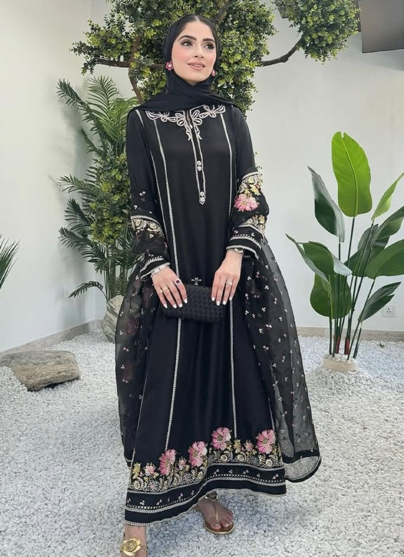 Alvina Onyx Shirt And Dupatta