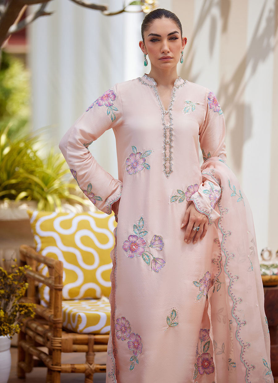 Vera Pink Shirt and Dupatta