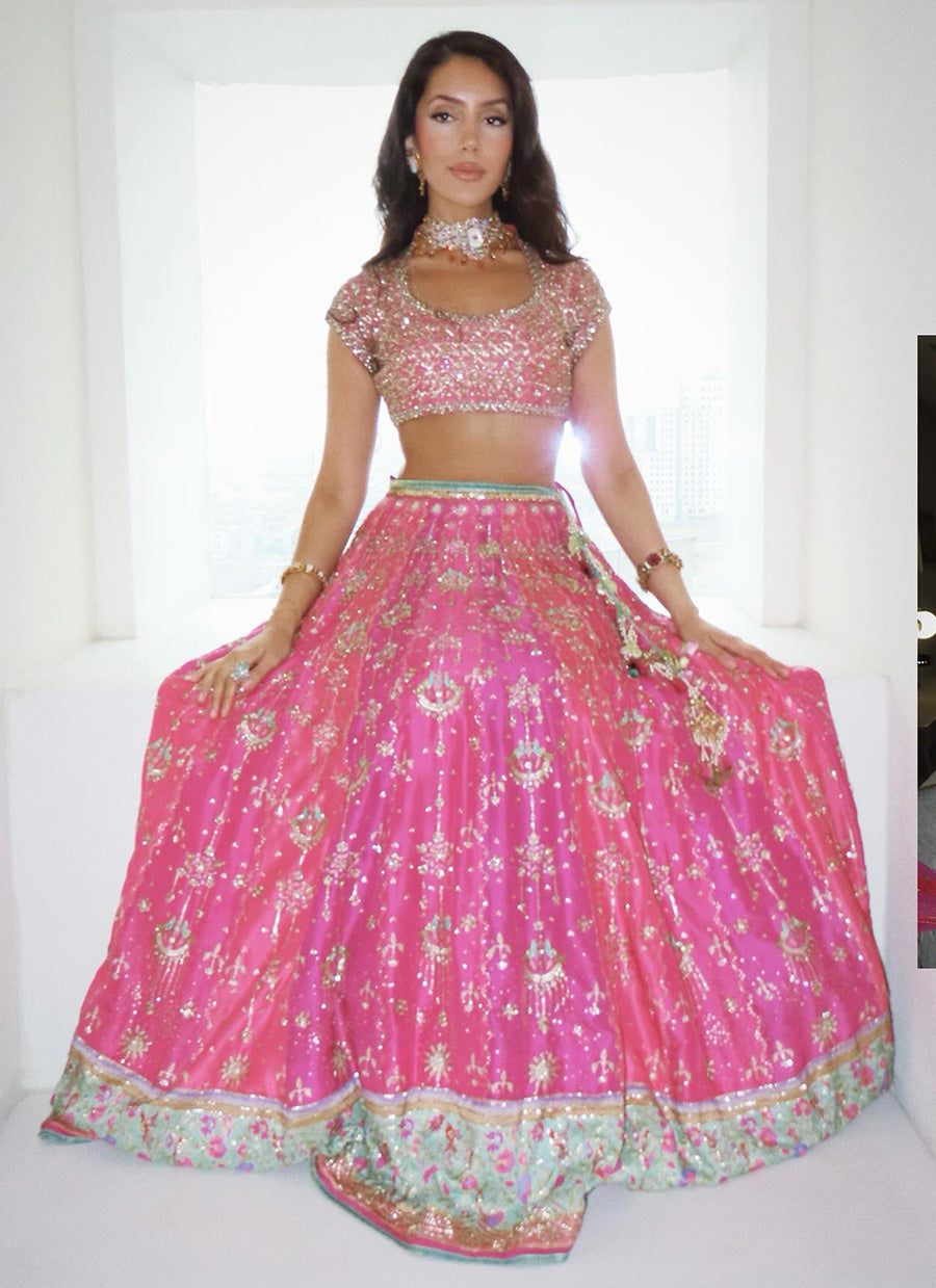 Parisa Hot Pink Lehenga Choli