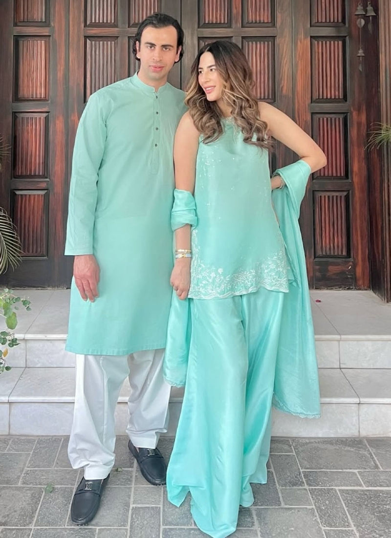 Izzy Hot Pink Shirt And Dupatta