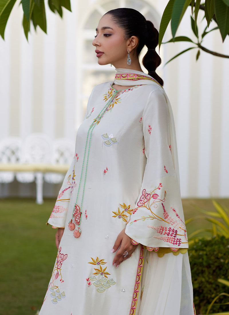 Mireza Ivory Shirt and Dupatta