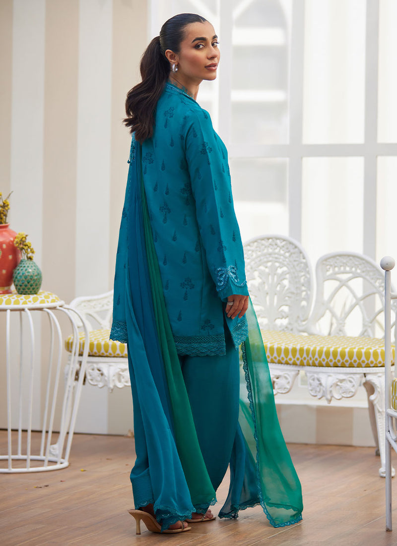 Maella Emerald Shirt and Dupatta