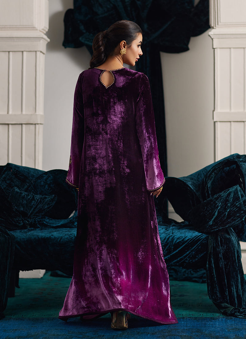 Nia Ombre Velvet Kaftan