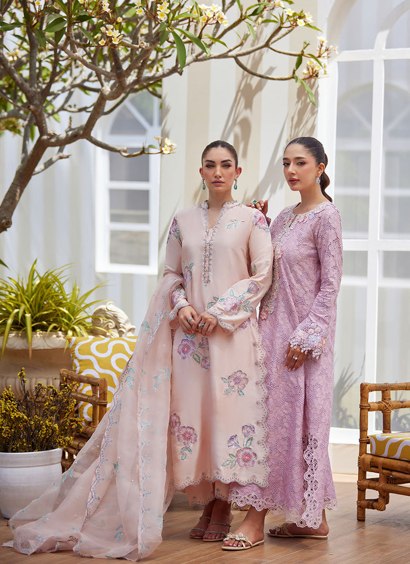 Vera Pink Shirt and Dupatta