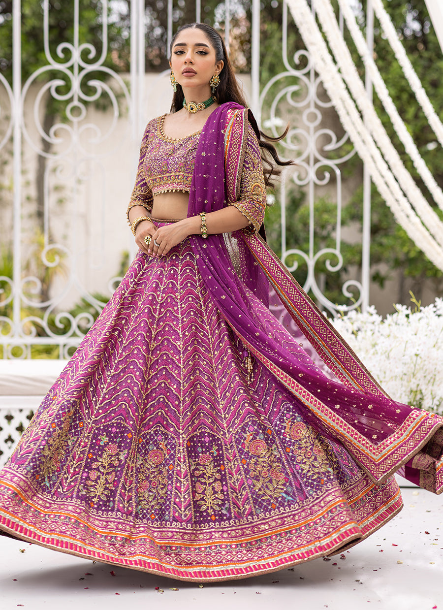 Farzaneh Purple Lehnga Choli