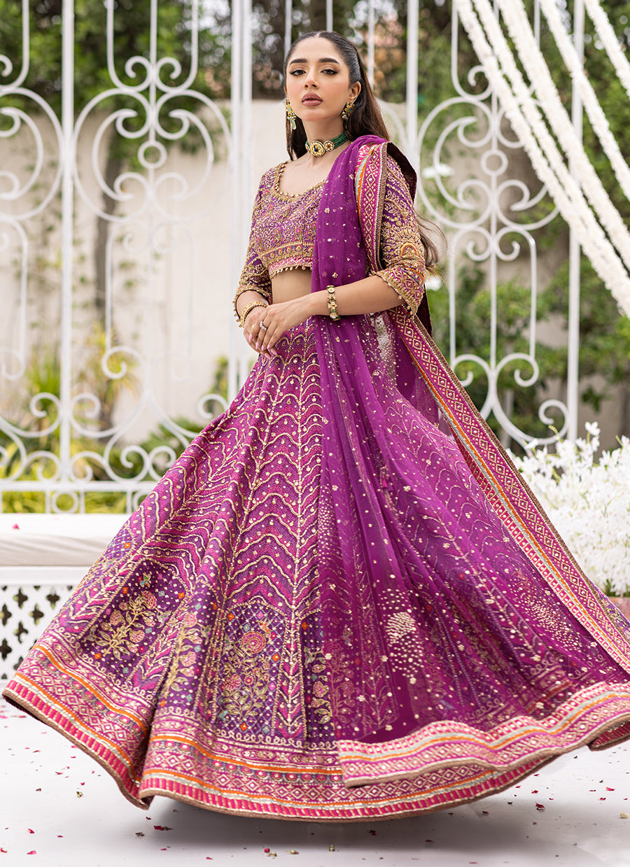 Farzaneh Purple Lehnga Choli