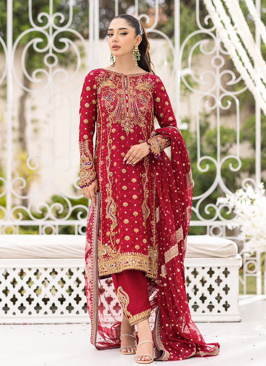 Tara Deep Red Kurta