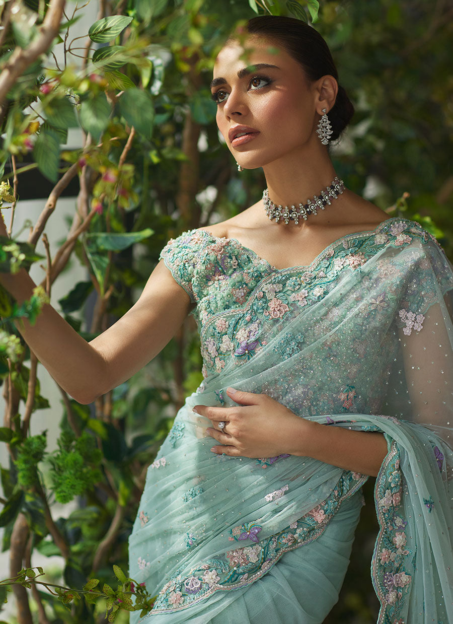 Vanya Aqua Saree