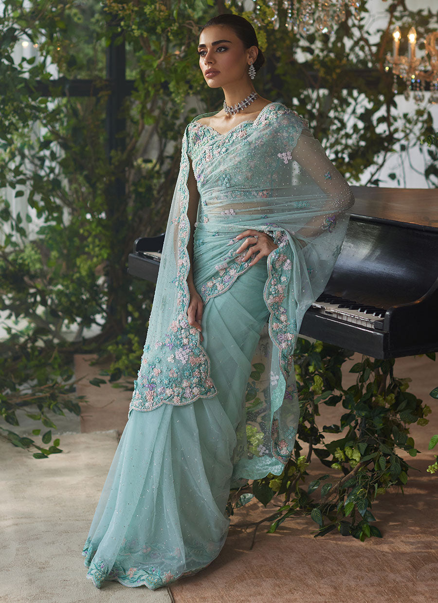 Vanya Aqua Saree