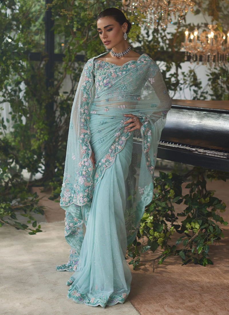 Vanya Aqua Saree