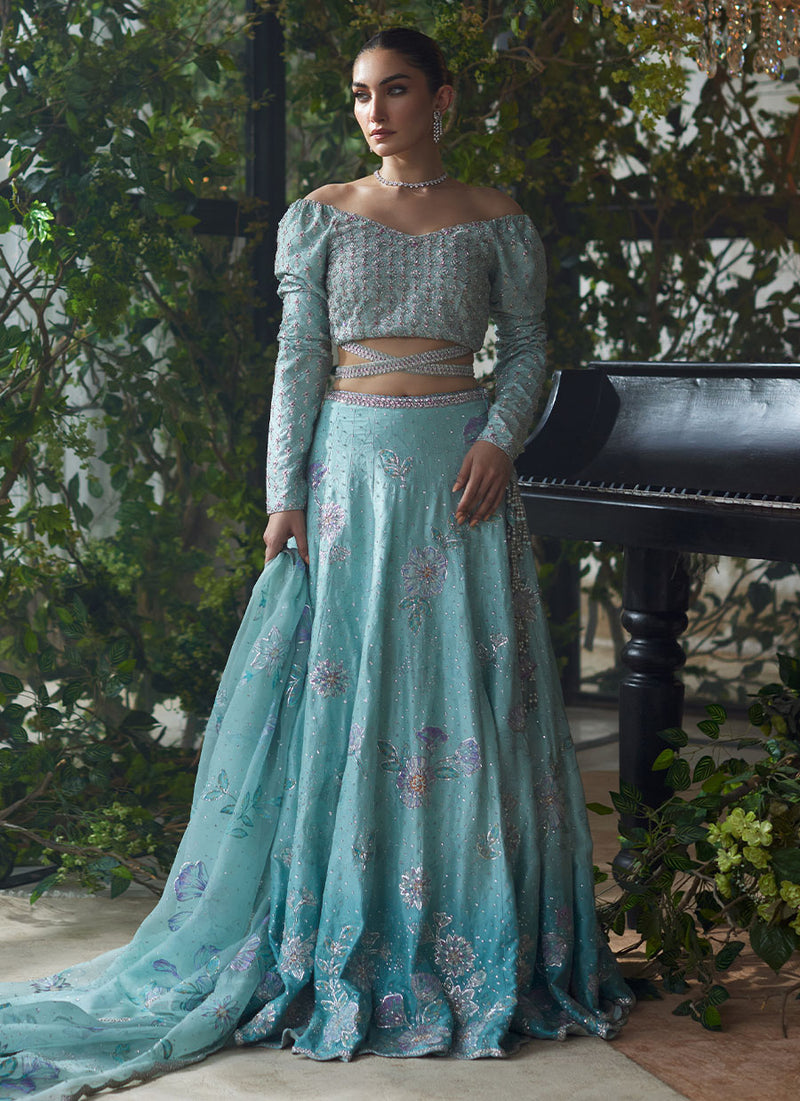 Mirabelle Aqua Lehnga Choli