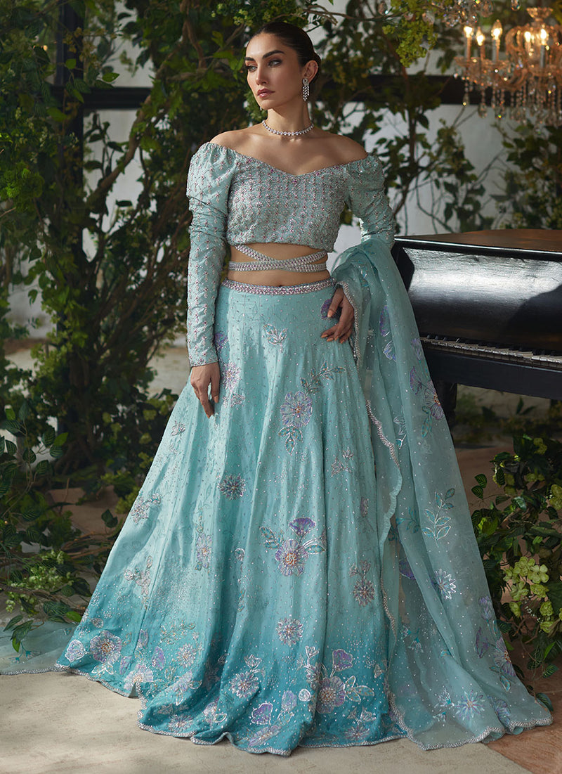 Mirabelle Aqua Lehnga Choli