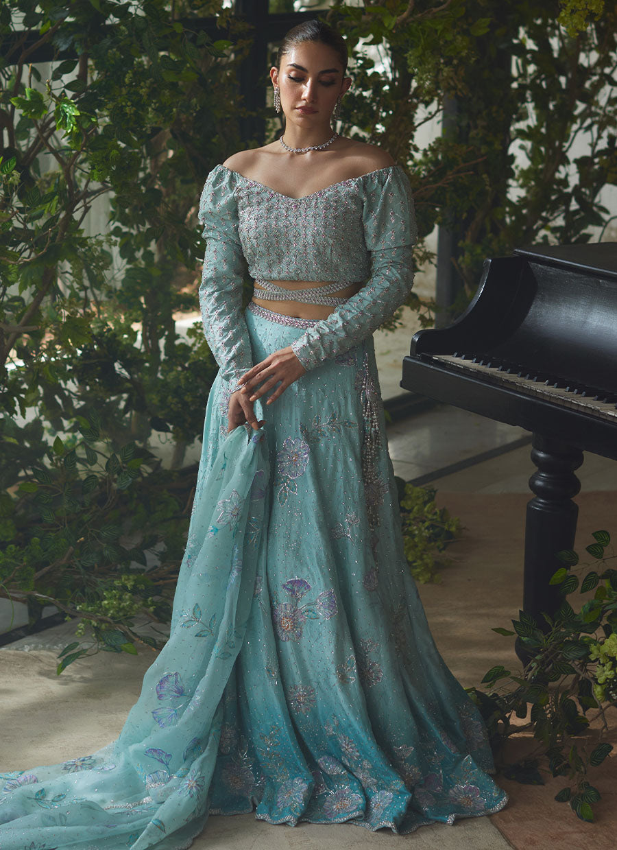 Mirabelle Aqua Lehnga Choli
