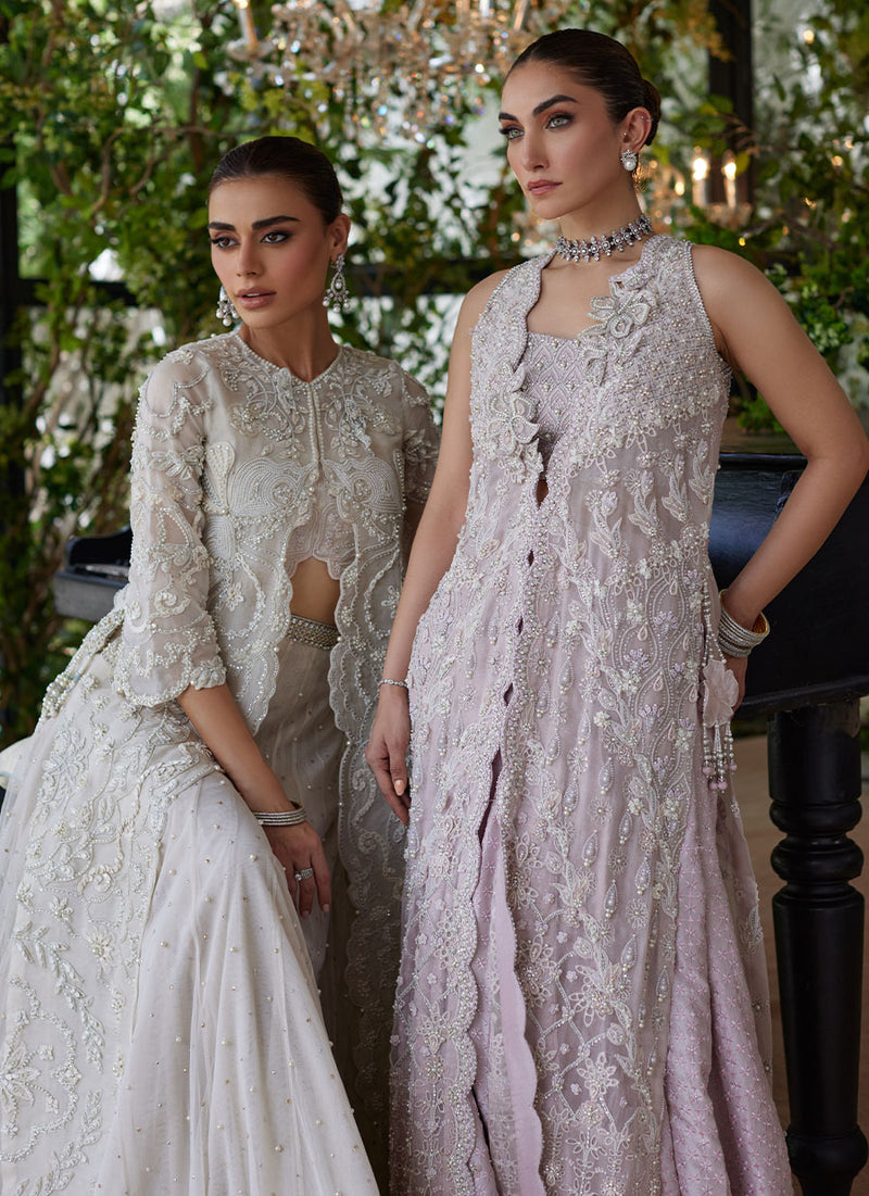 Vanika Ivory Organza Jacket