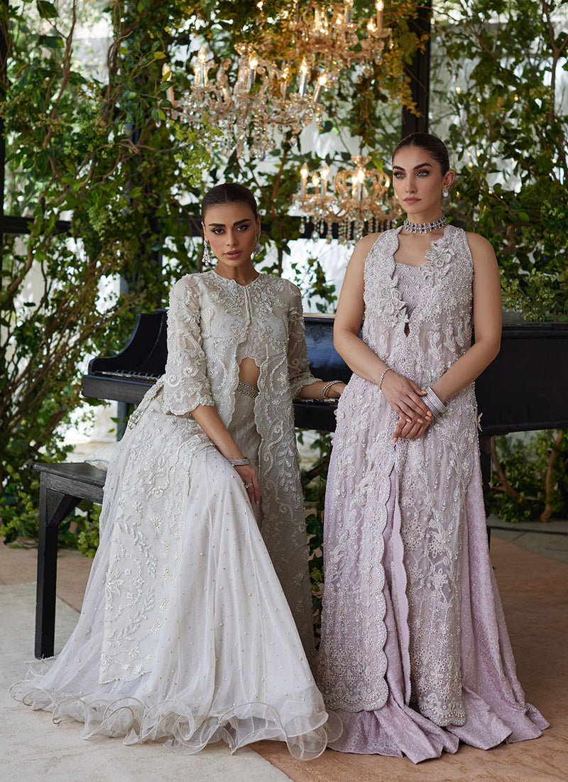 Vanika Ivory Organza Jacket