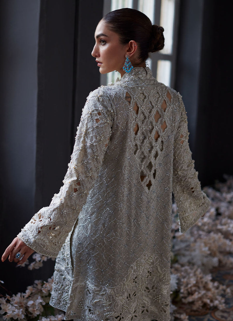 Ayvani Silver Cutwork Jacket