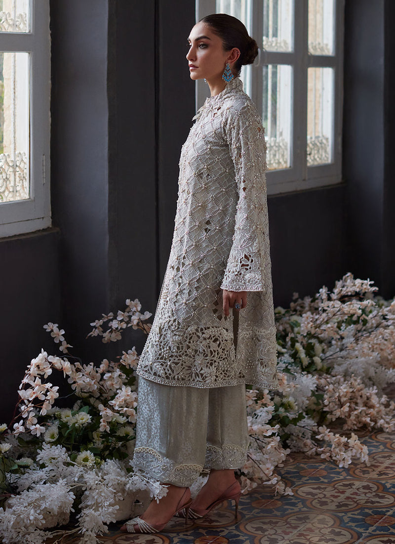 Ayvani Silver Cutwork Jacket