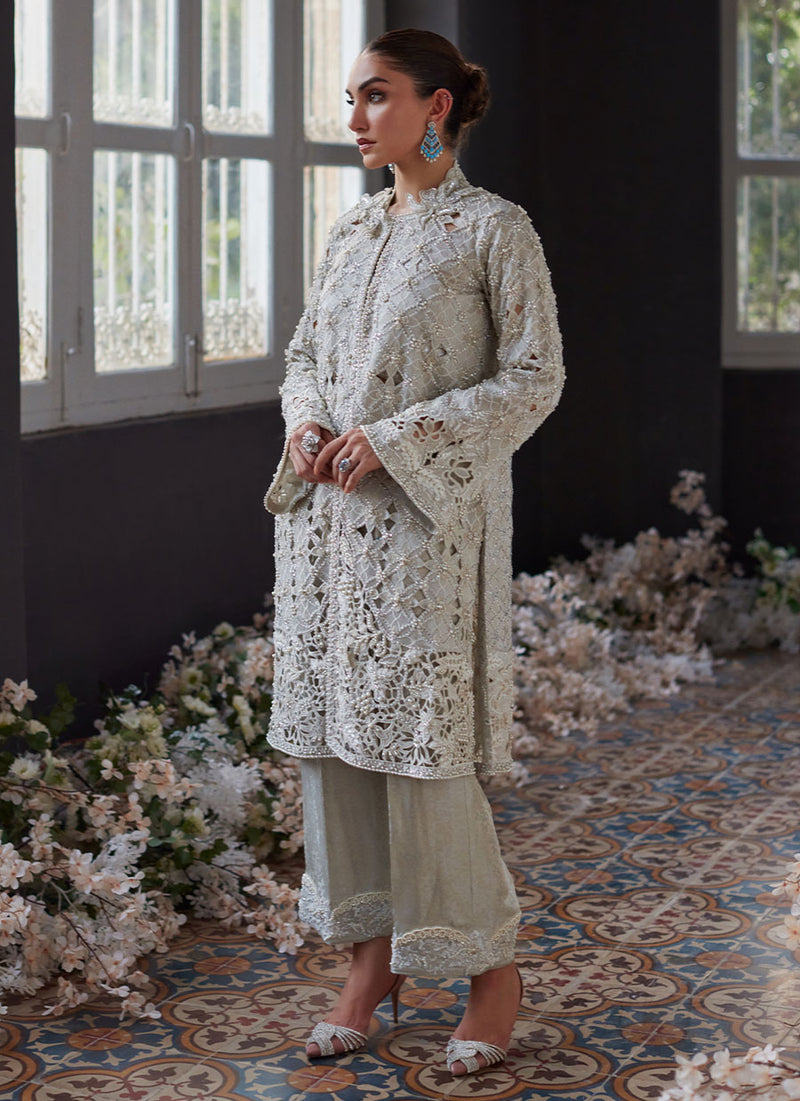 Ayvani Silver Cutwork Jacket