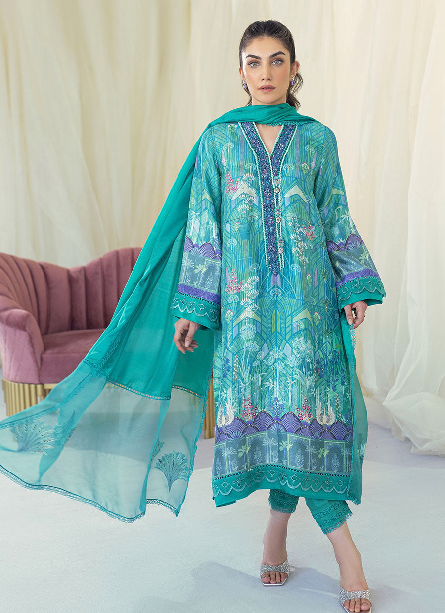 Edna Emerald Shirt and Dupatta