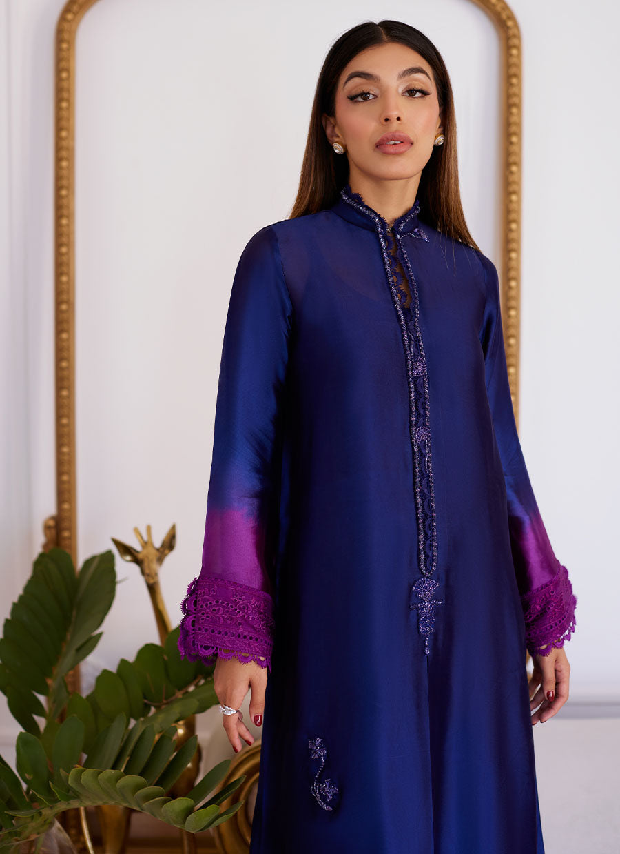 Morgana Ombre Shisha Silk Long Shirt