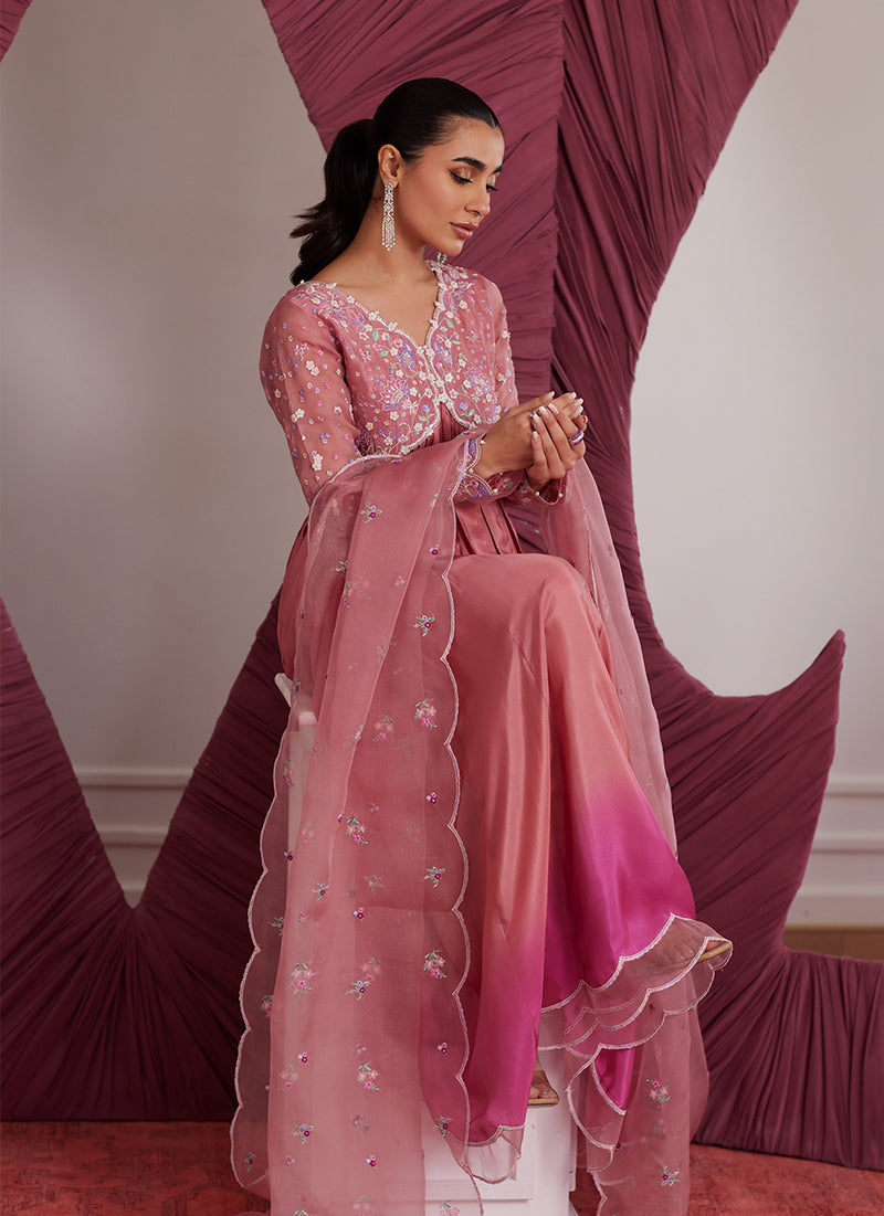 Wylie Watermelon Kalidaar And Dupatta