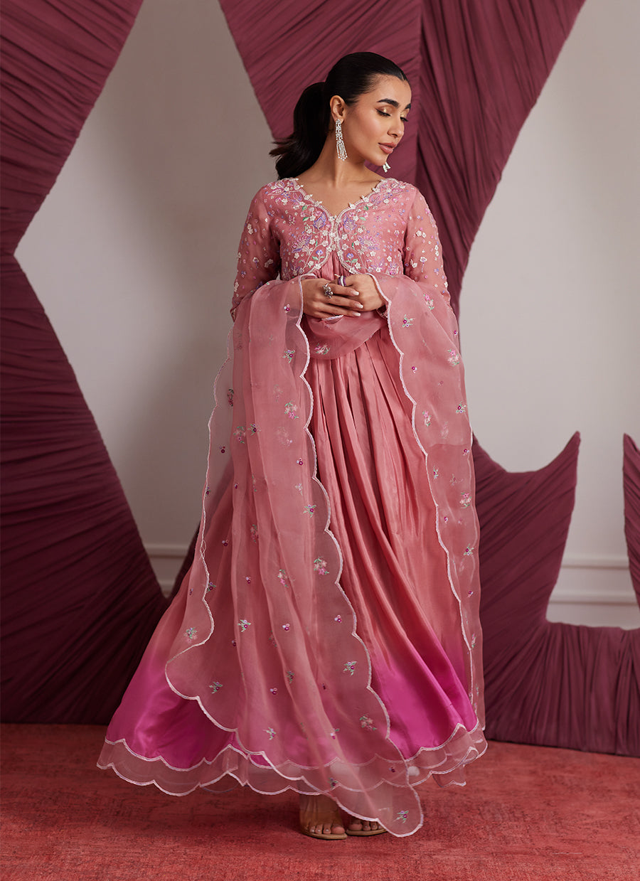 Wylie Watermelon Kalidaar And Dupatta