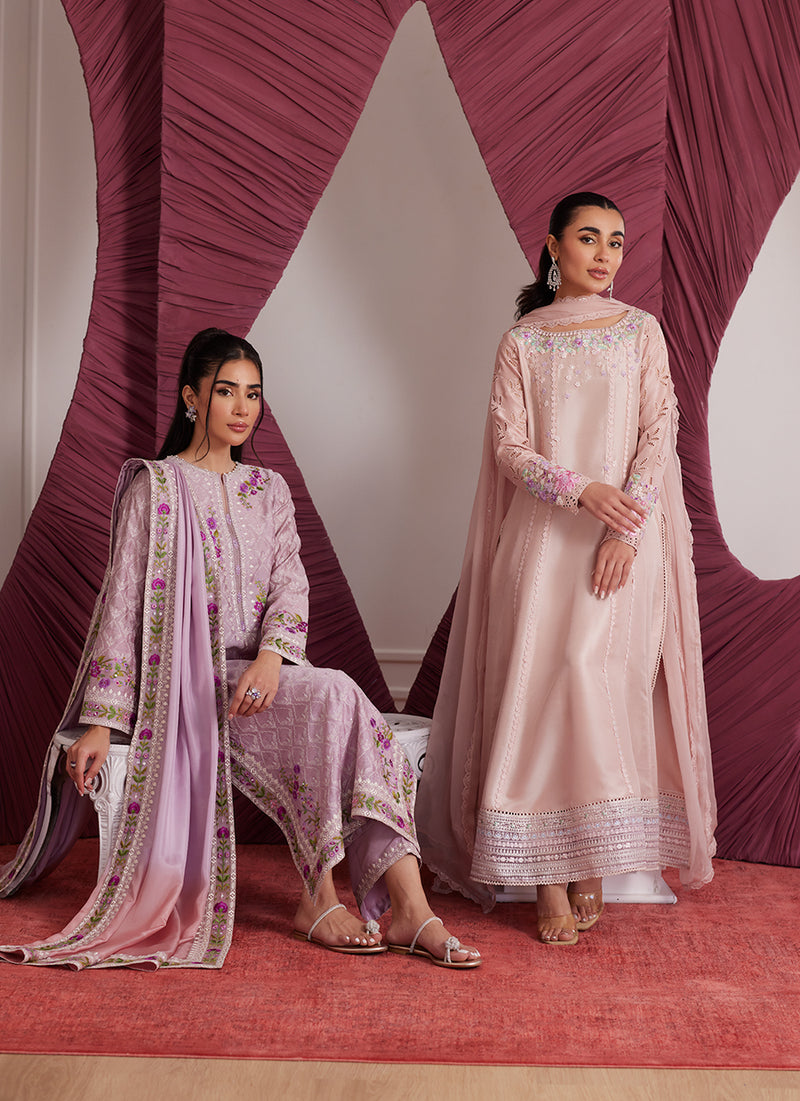 Rosa Mauve Shirt And Dupatta