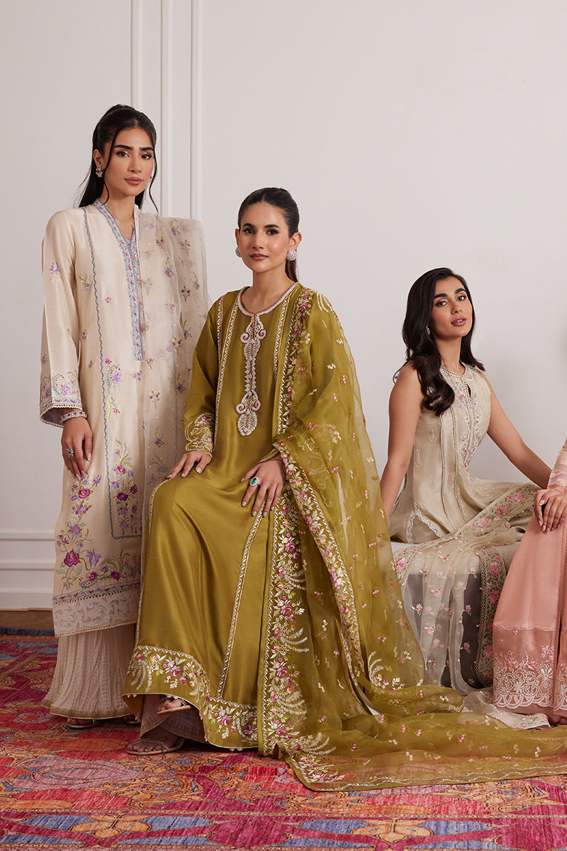 Lexie Ivory Shirt And Dupatta