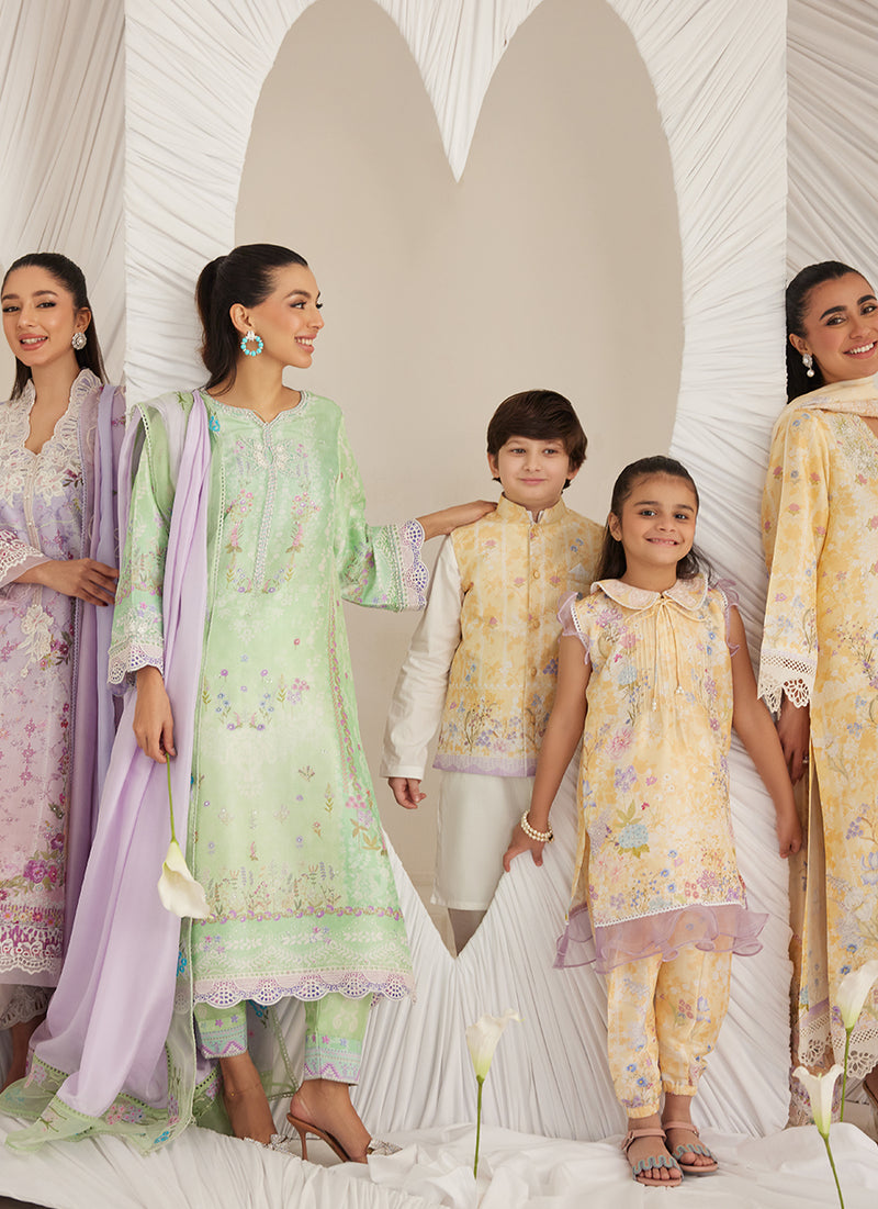 Polina Ombre Shirt and Dupatta