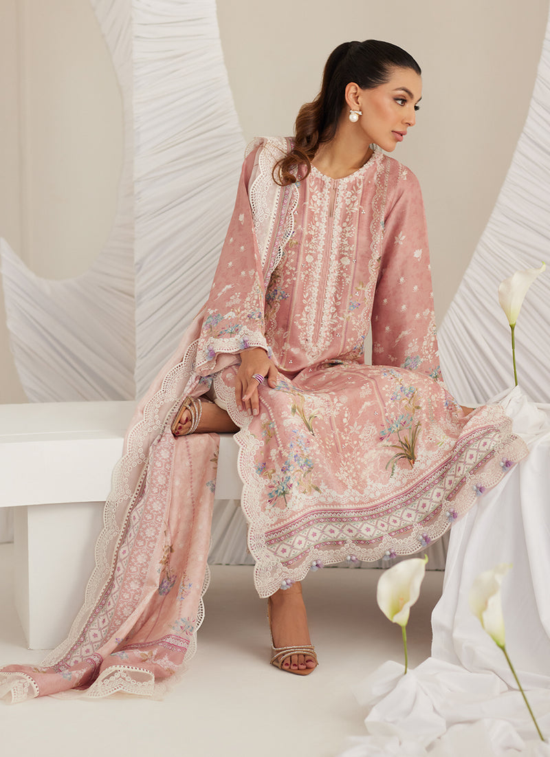 Elara Blush Shirt and Dupatta
