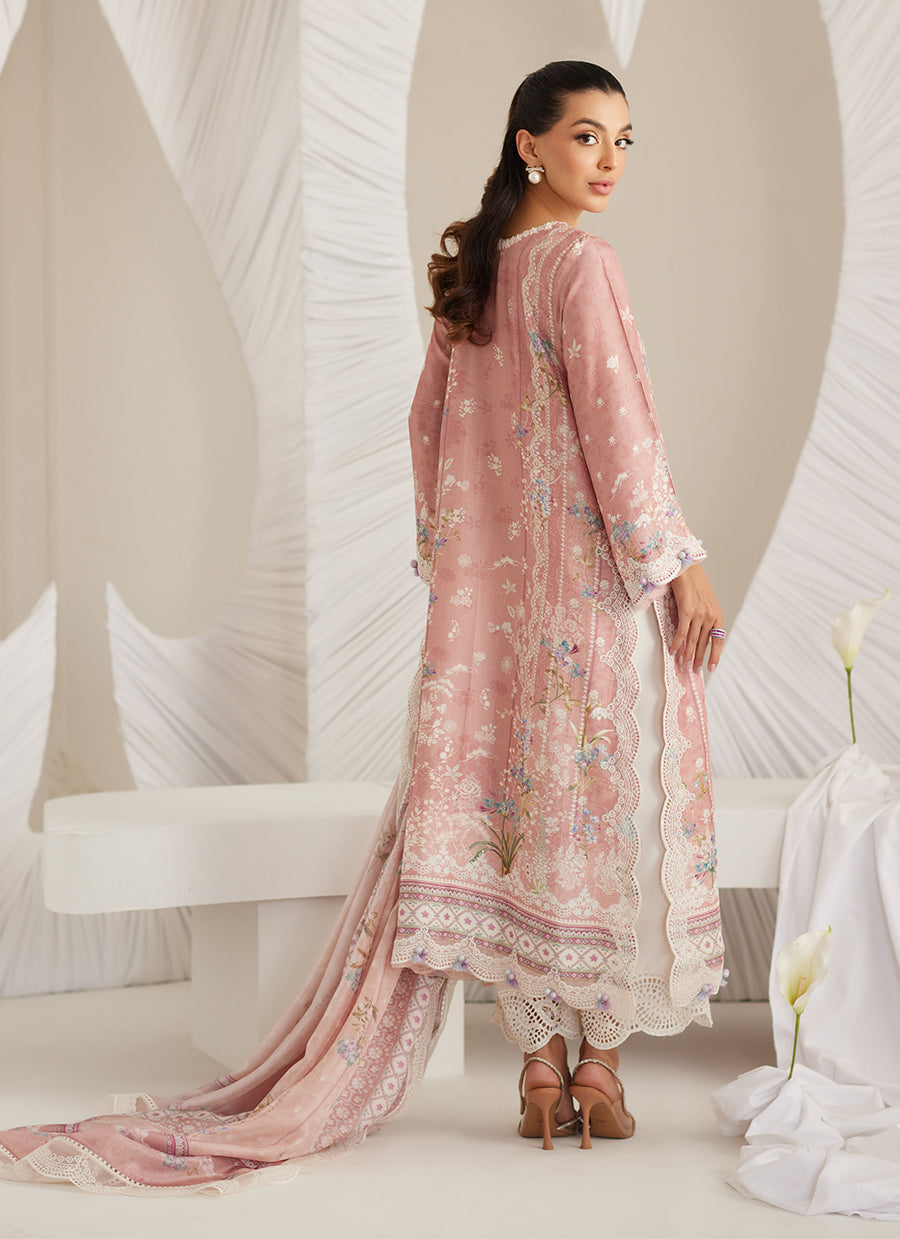 Elara Blush Shirt and Dupatta