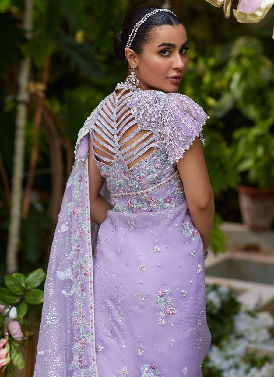 Sira Lavender Saree