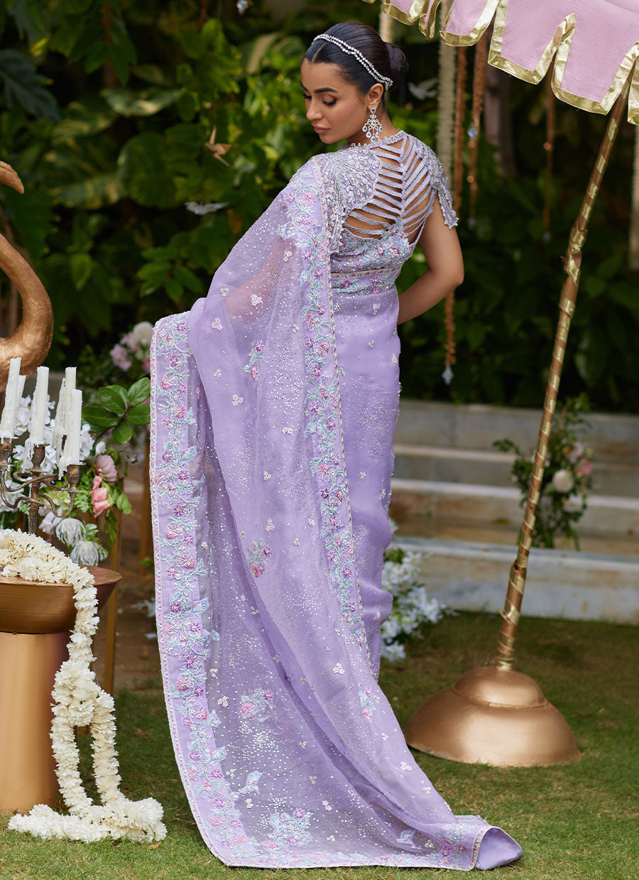 Sira Lavender Saree